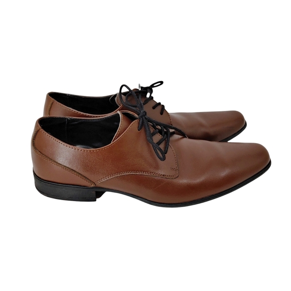 Calvin Klein Shoes | Calvin Klein Men's Size 11 Brown Leather Brodie Oxford Shoes | Color: Brown | Size: 11 | Restylez_Thrift's Closet